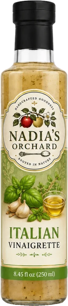 Italian vinaigrette bottle