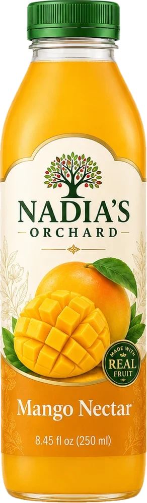 Mango nectar bottle
