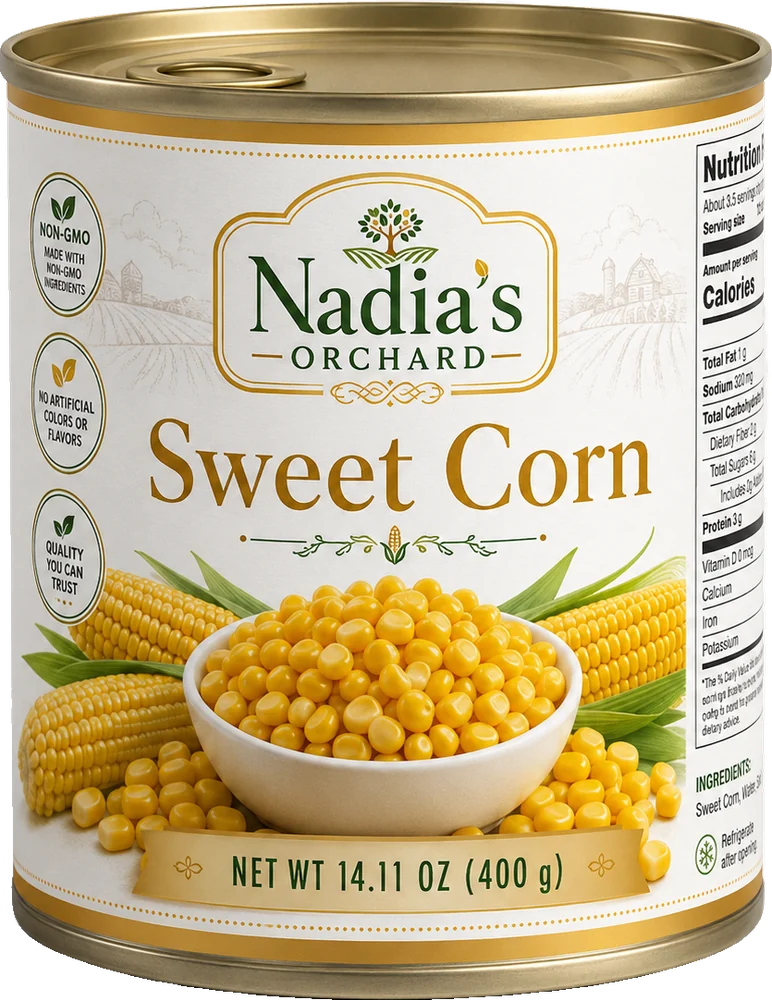 Sweet corn can